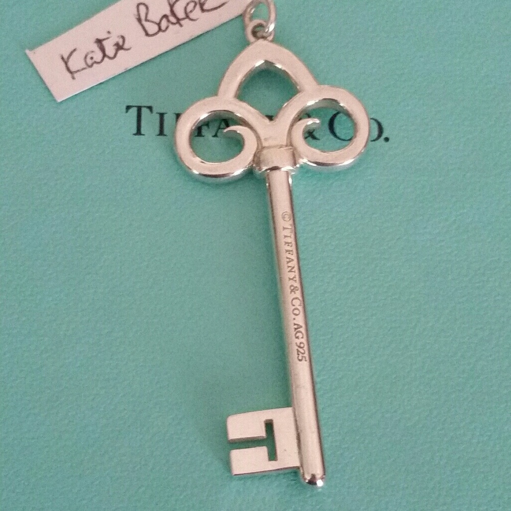 Tiffany & Co fleur-de-lis key pendant